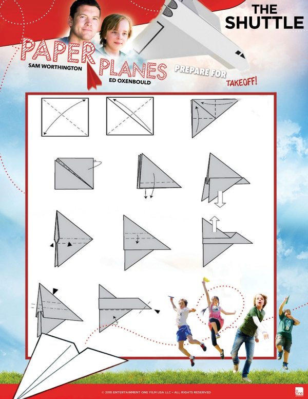 Free Printable Shuttle Paper Airplane Tutorial