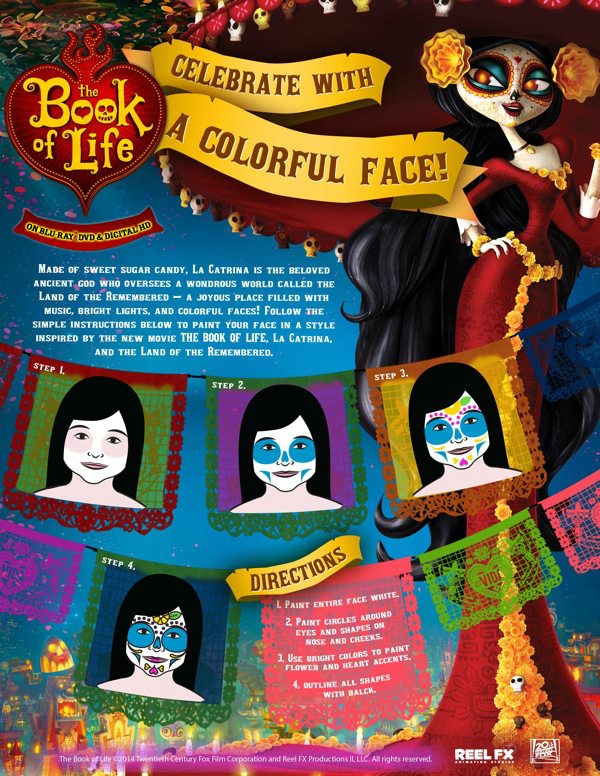 Easy Day of The Dead Face Painting Instructions