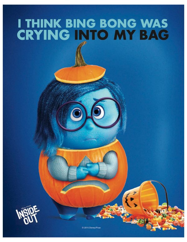 Disney Inside Out Sadness Free Printable Halloween Sign