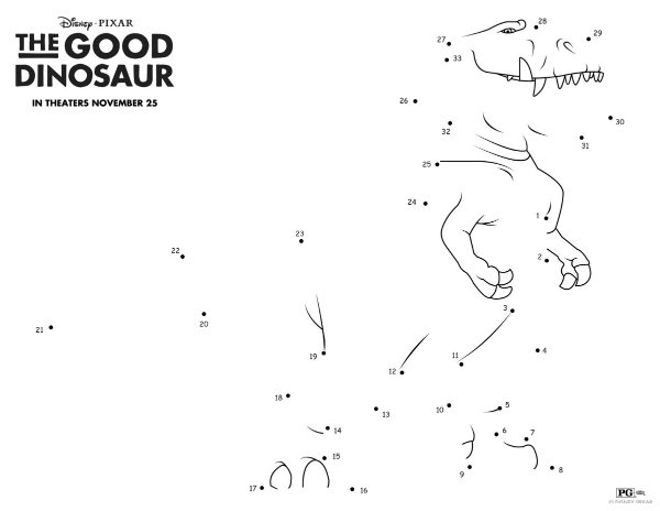 The Good Dinosaur Connect the Dots