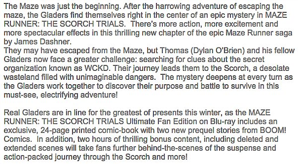 Maze Runner: The Scorch Trials synopsis