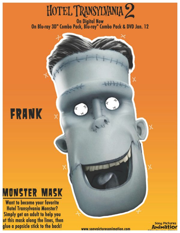 Hotel Transylvania Frank Mask Craft