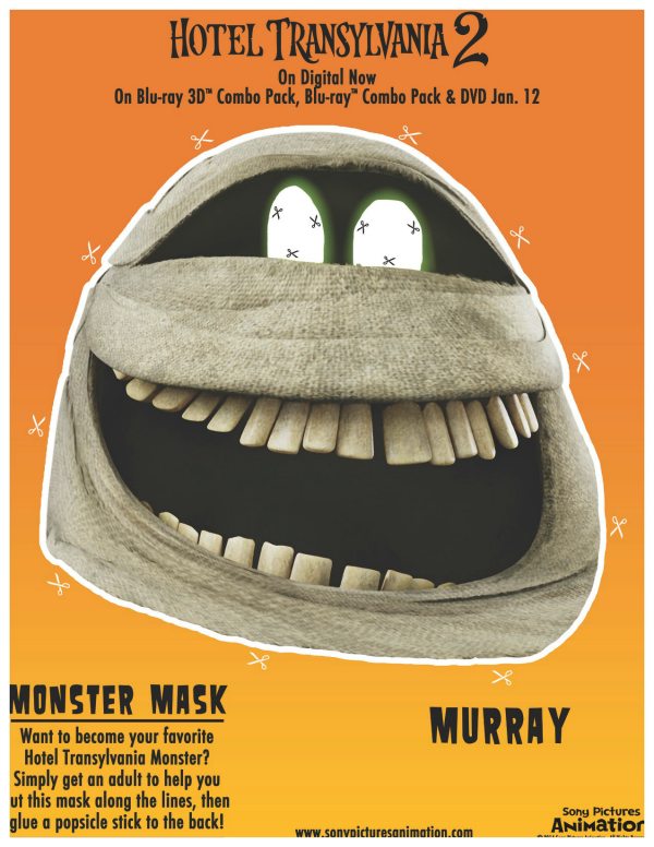 Hotel Transylvania Murray Mask Craft