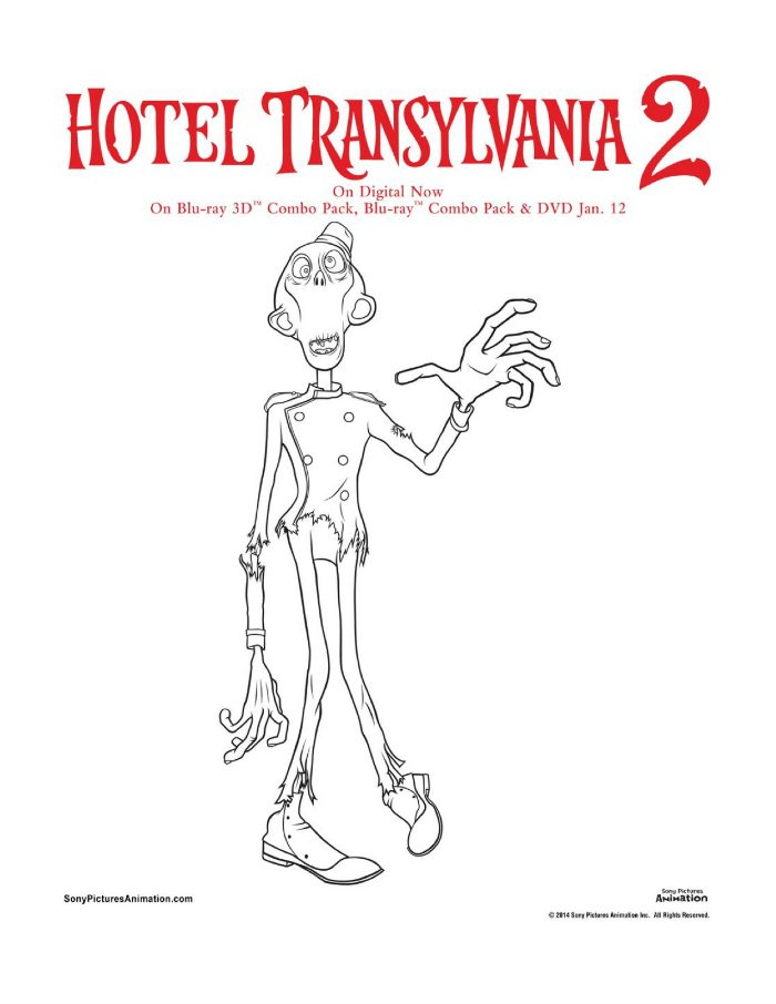 Hotel Transylvania Printable Coloring Page