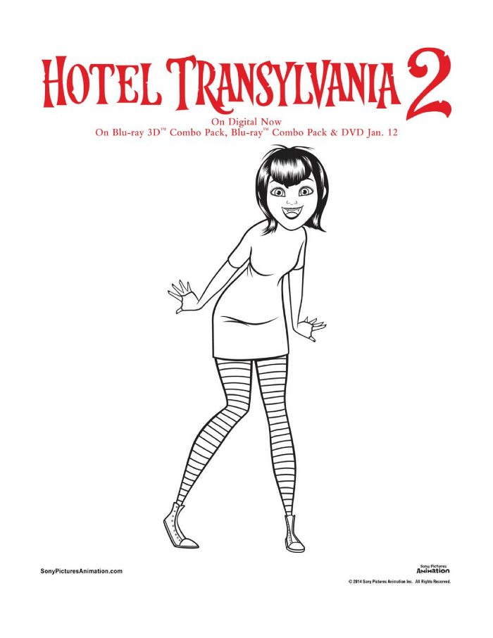 Hotel Transylvania Mavis Coloring Page