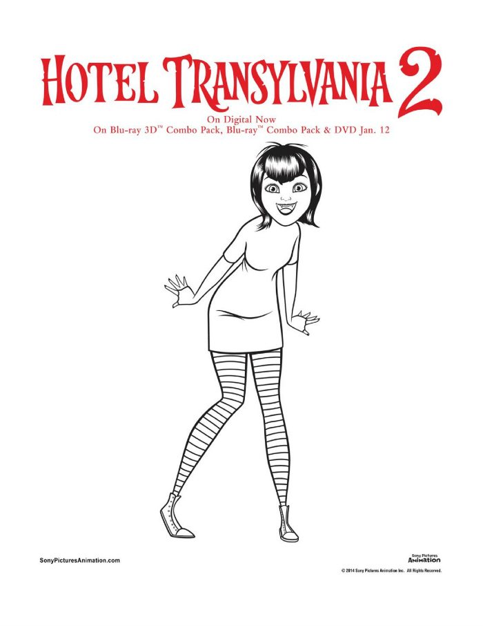 Hotel Transylvania Mavis Coloring Page - Mama Likes This