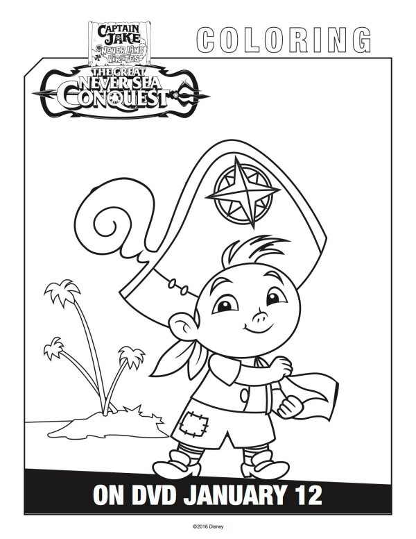 Disney Captain Jake And The Neverland Pirates Cubby Coloring Page Mama Likes This