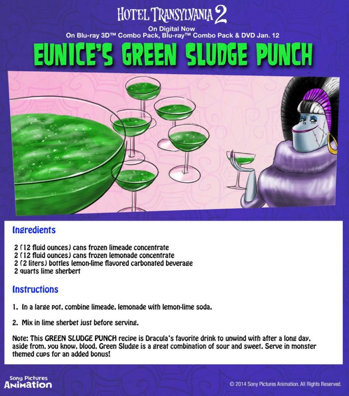 Hotel Transylvania Green Sludge Punch Recipe