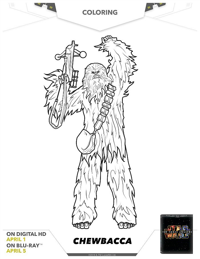 chewbacca coloring pages