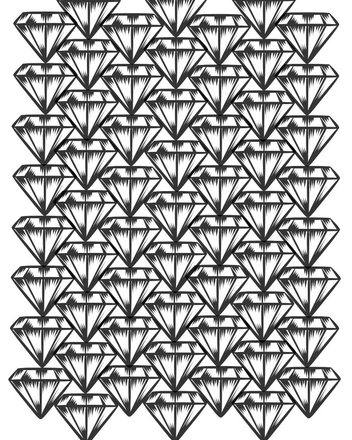 Free Printable Diamonds Adult Coloring Page | Mama Likes This