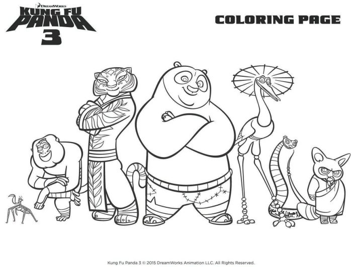 Coloring page - Kung Fu Panda