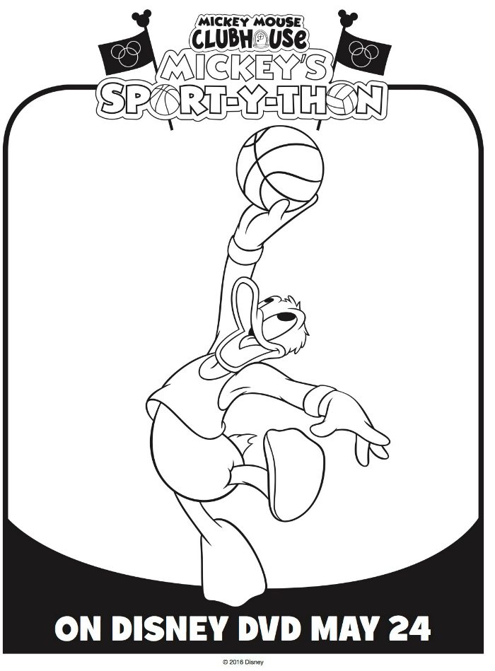 Free Printable Donald Duck Coloring Page