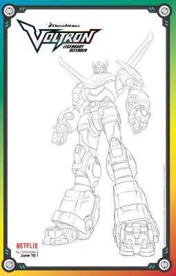 Free Voltron Coloring Page