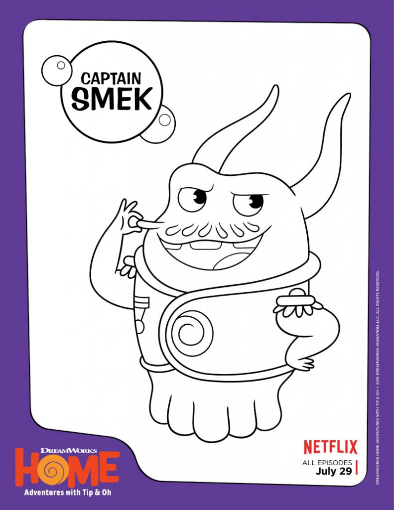 oh from the movie home coloring pages - photo #26