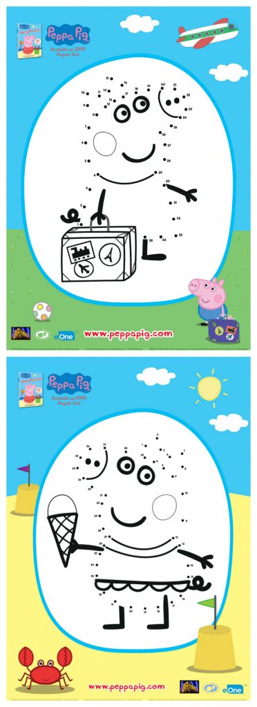 Peppa Pig Connect The Dots Activity Pages