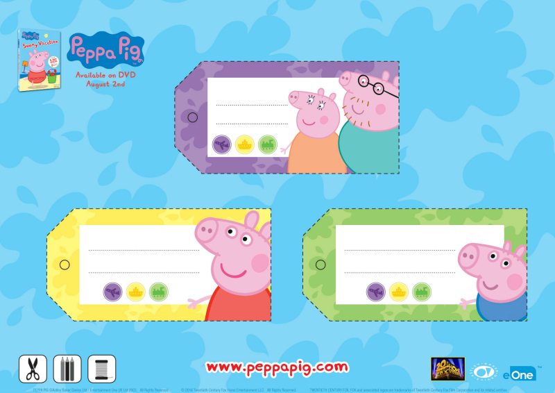 Free Peppa Pig Printable Gift Tags