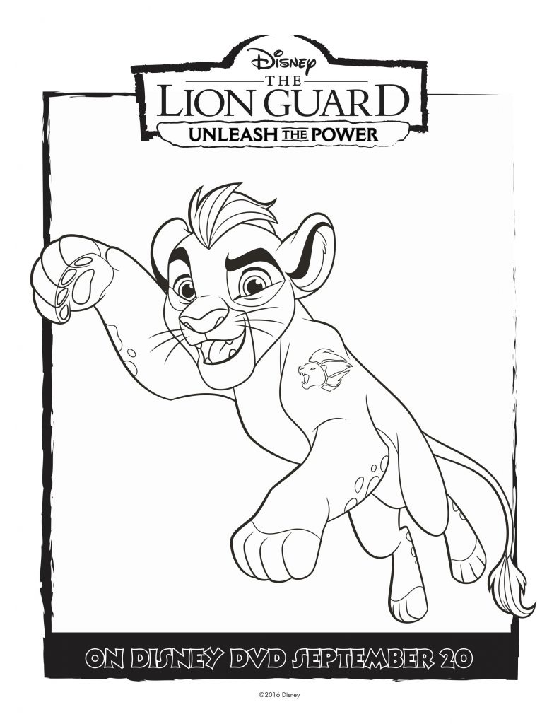 Disney Lion Guard Kion Coloring page