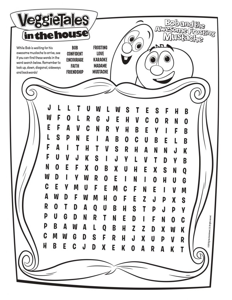 Free Veggie Tales Word Search