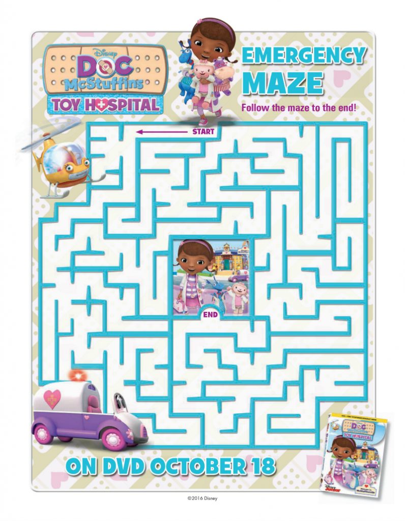 Disney Doc McStuffins Printable Maze