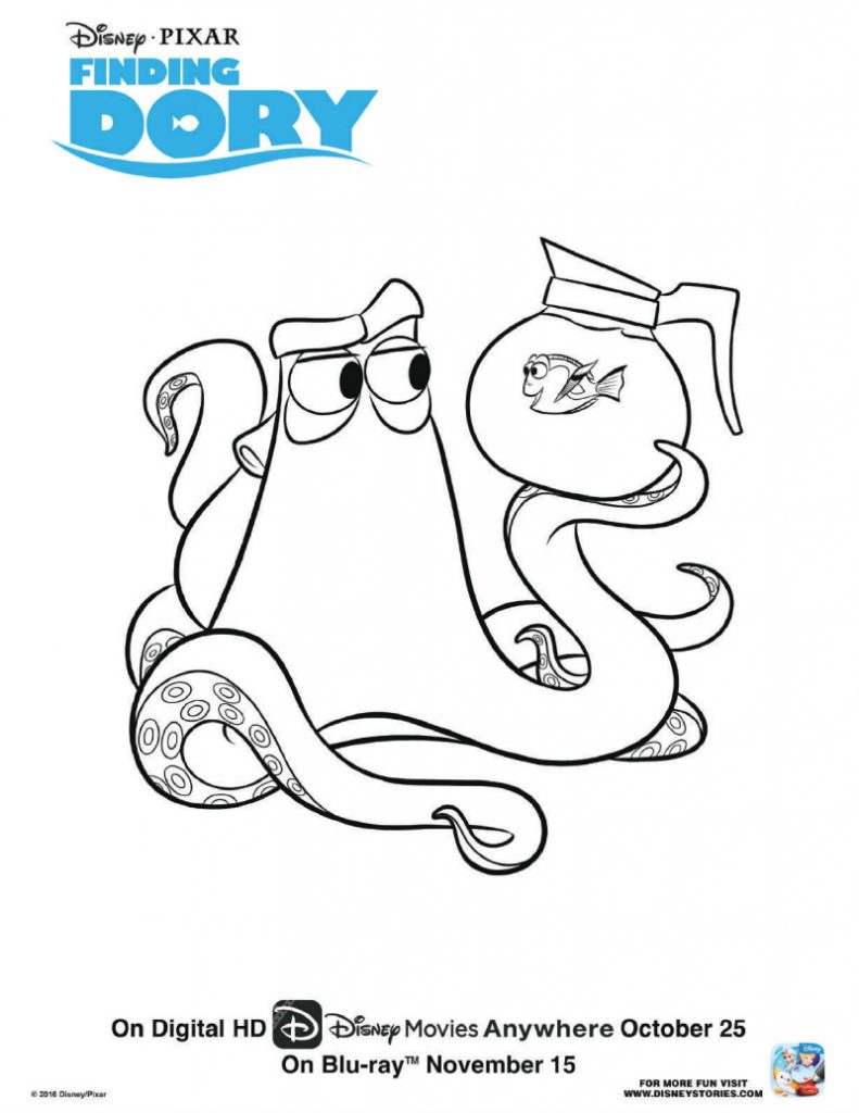 Disney Finding Dory Coloring Page