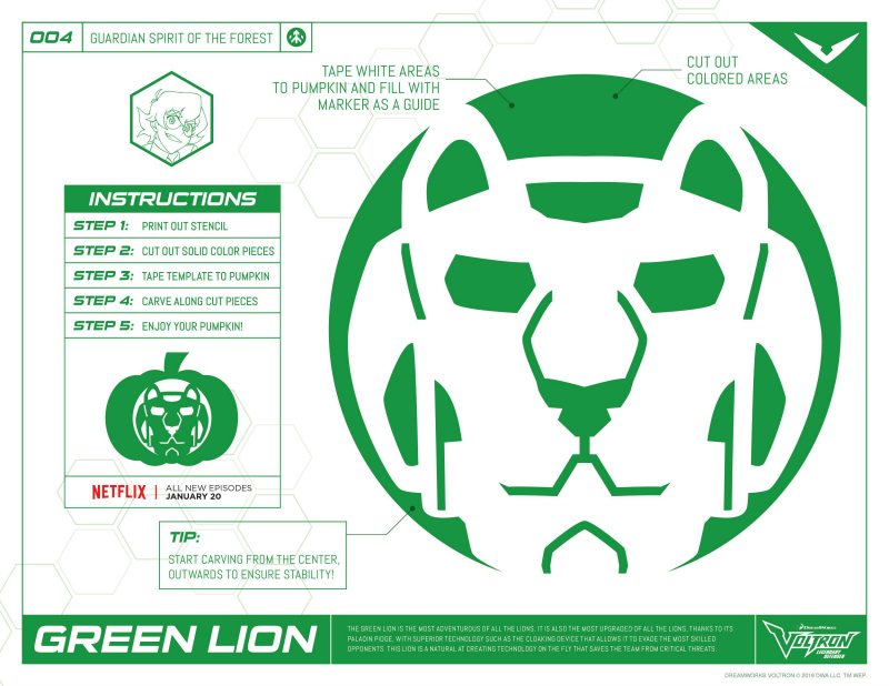 lion pumpkin stencils