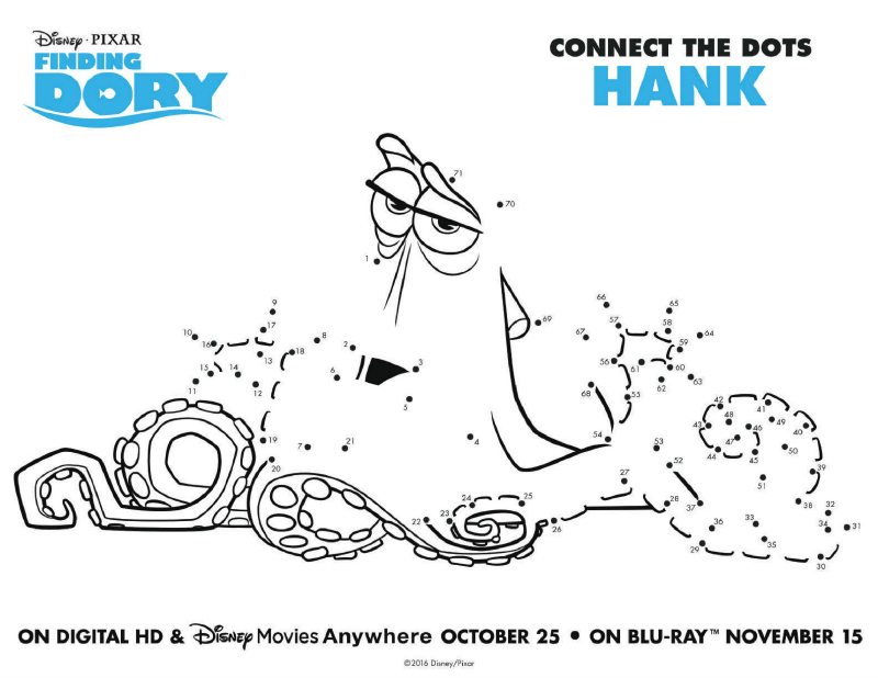 Finding Dory Connect The Dots Hank