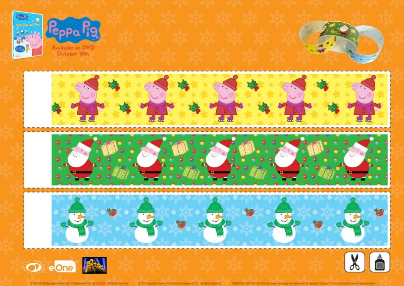 Peppa Pig Christmas Paper Chain Craft