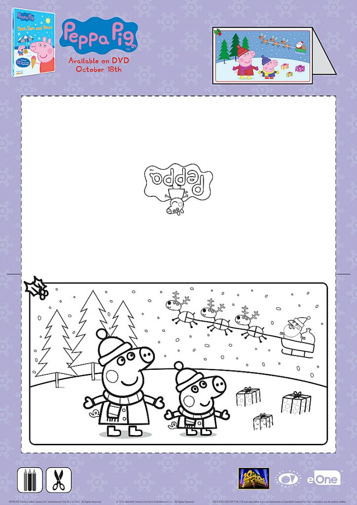 Peppa Pig Christmas Card Craft | Mama Likes This