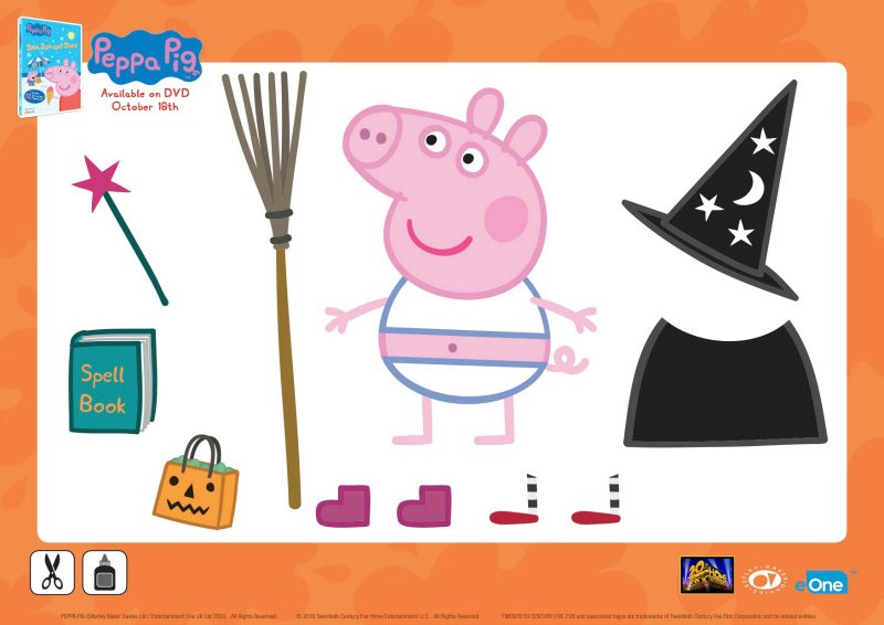 Free Printable Peppa Pig Halloween Activity Page