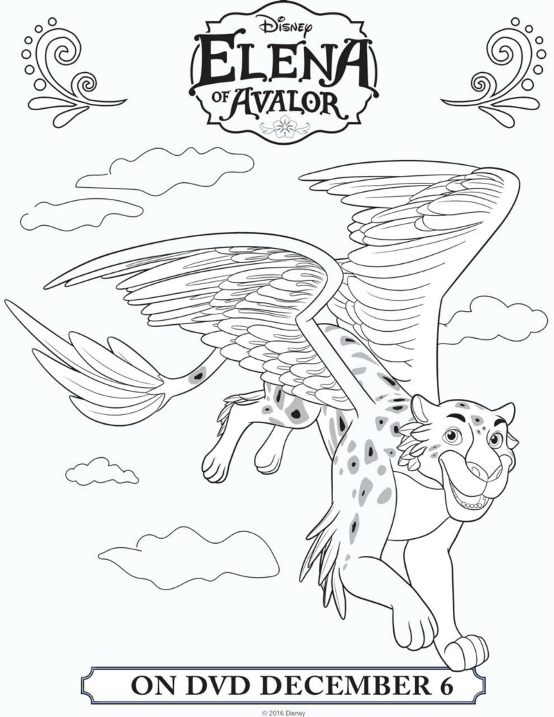 Disney Elena of Avalor Coloring Page