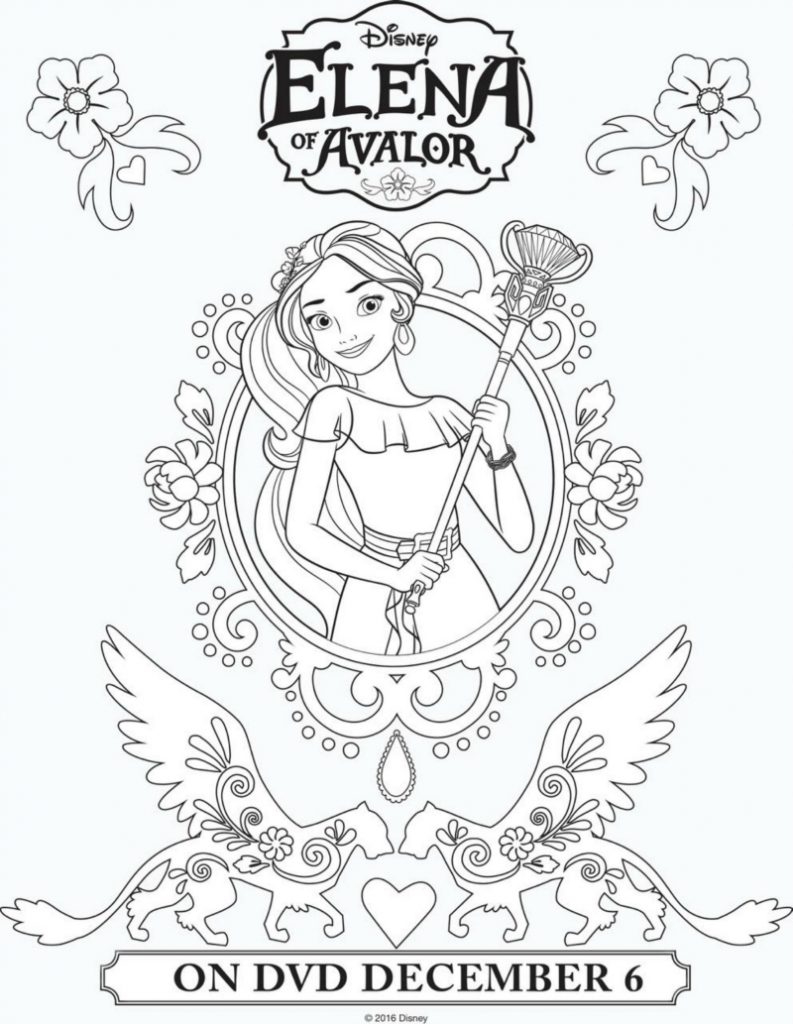 Disney Elena of Avalor Printable Coloring Page - Mama Likes This