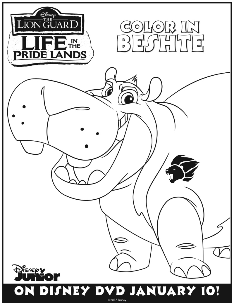 Disney Lion Guard Beshtie Coloring Page