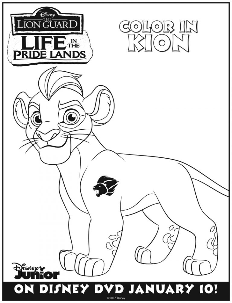 Disney Lion Guard Kion Coloring Page - Mama Likes This