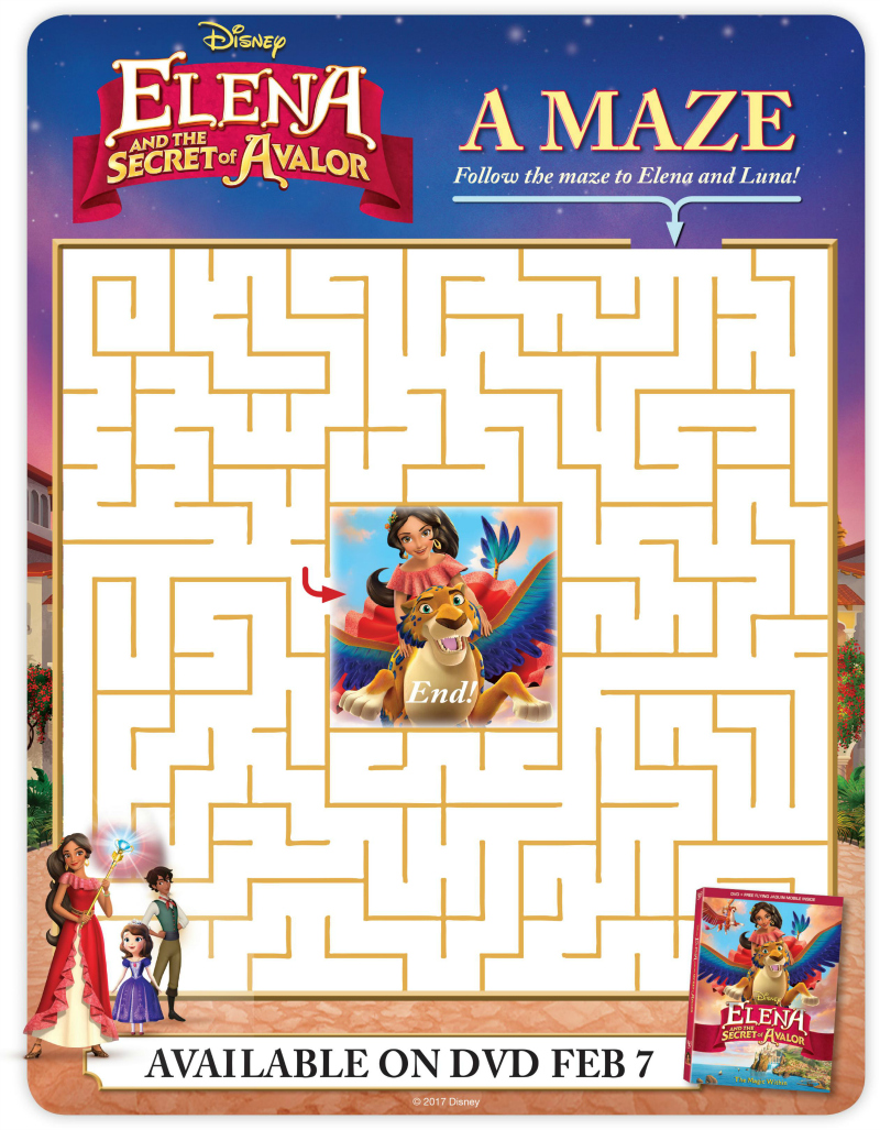 Disney Elena And The Secret of Avalor Maze