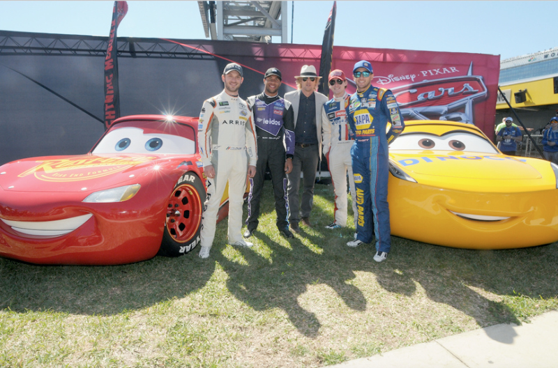 Owen Wilson (Lightening McQueen) at The Daytona 500 - Disney Cars 3