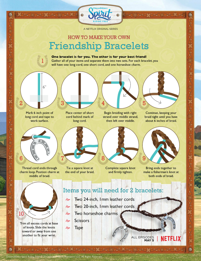 Spirit Riding Free Friendship Bracelet Craft