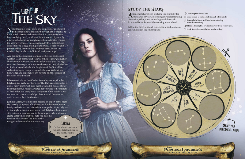 Disney Pirates of The Caribbean Study The Stars Activity Page