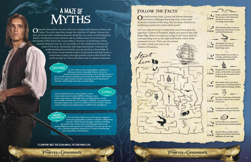 Free Printable Disney Pirates of The Caribbean Maze of Myths Puzzle Page