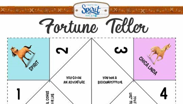 Spirit Riding Free Fortune Teller Craft