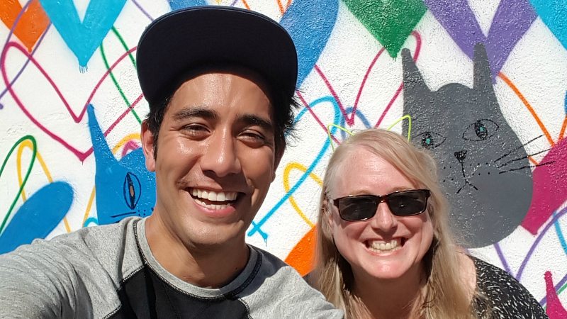 With Zach King at #CatLuv #LoveWall in Beverly Hills