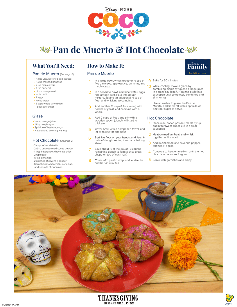 Disney Pan de Muerto Bread Recipe