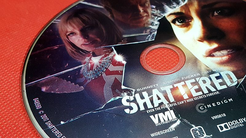 shattered dvd movie disc