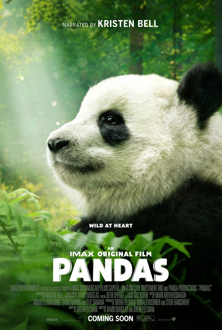 Pandas IMAX documentary film narrated by Kristen Bell