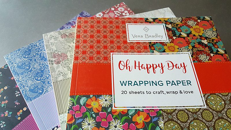 vera bradley wrapping paper books