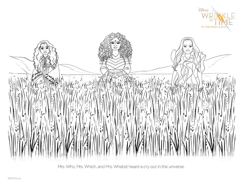 Wrinkle in Time Coloring Page