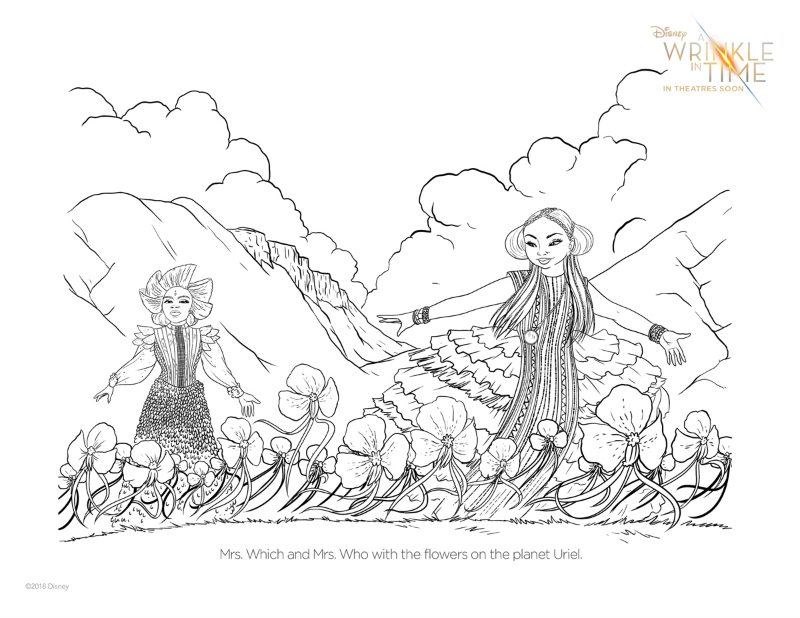 Wrinkle in Time Printable - Free Coloring Page