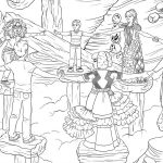 Wrinkle In Time Printable Coloring Page Featuring Calvin And Meg