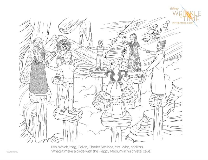 Free Wrinkle in Time Coloring Page - Disney Printable