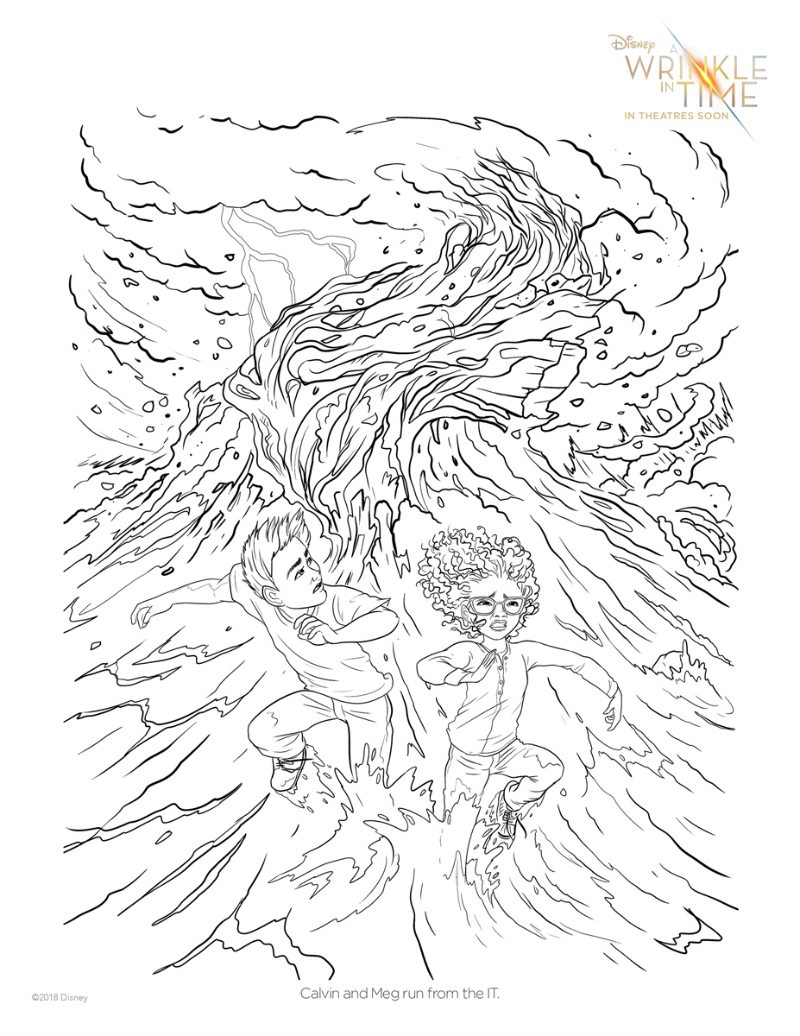 Wrinkle in Time Printable - Free Disney Coloring Page