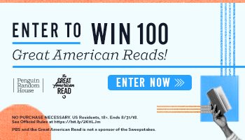 Book Sweepstakes – Win 100 Books – Ends 8/31/18